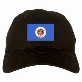 Minnesota State Flag MN Chest Mens Dad Hat