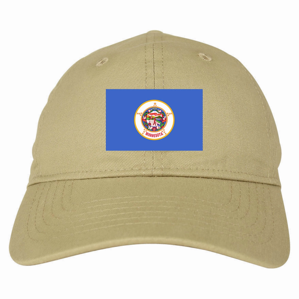 Minnesota State Flag MN Chest Mens Dad Hat