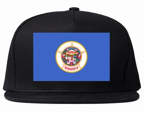 Minnesota State Flag MN Chest Mens Snapback Hat