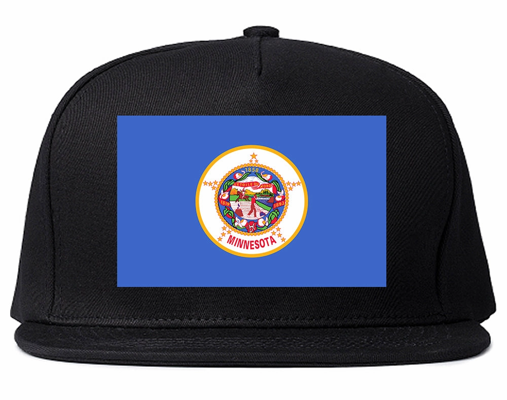 Minnesota State Flag MN Chest Mens Snapback Hat