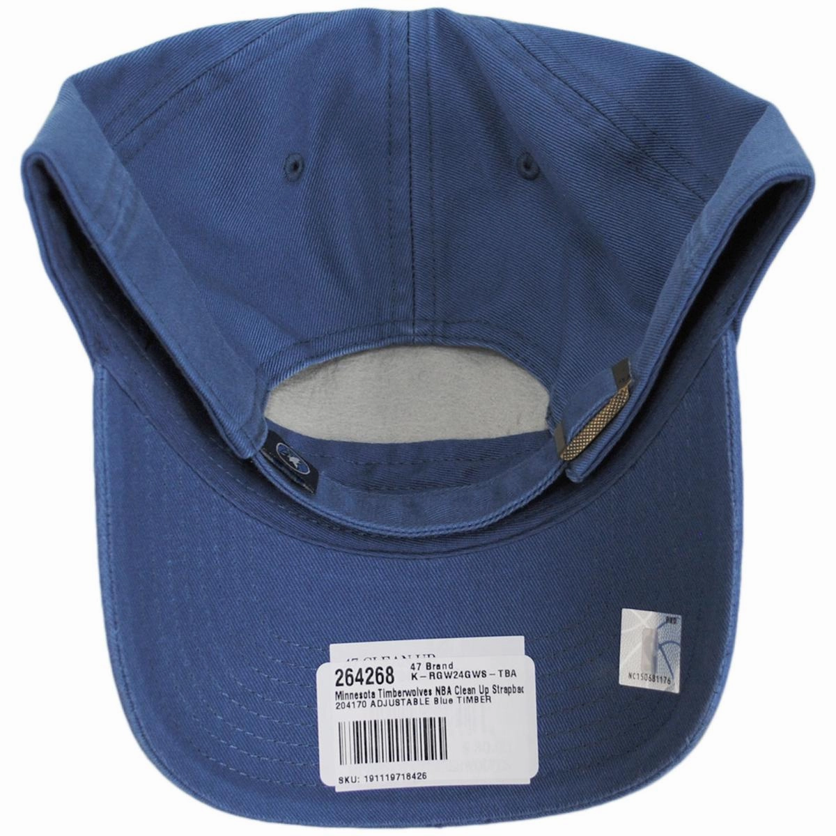 Minnesota Timberwolves NBA Clean Up Strapback Baseball Cap Dad Hat