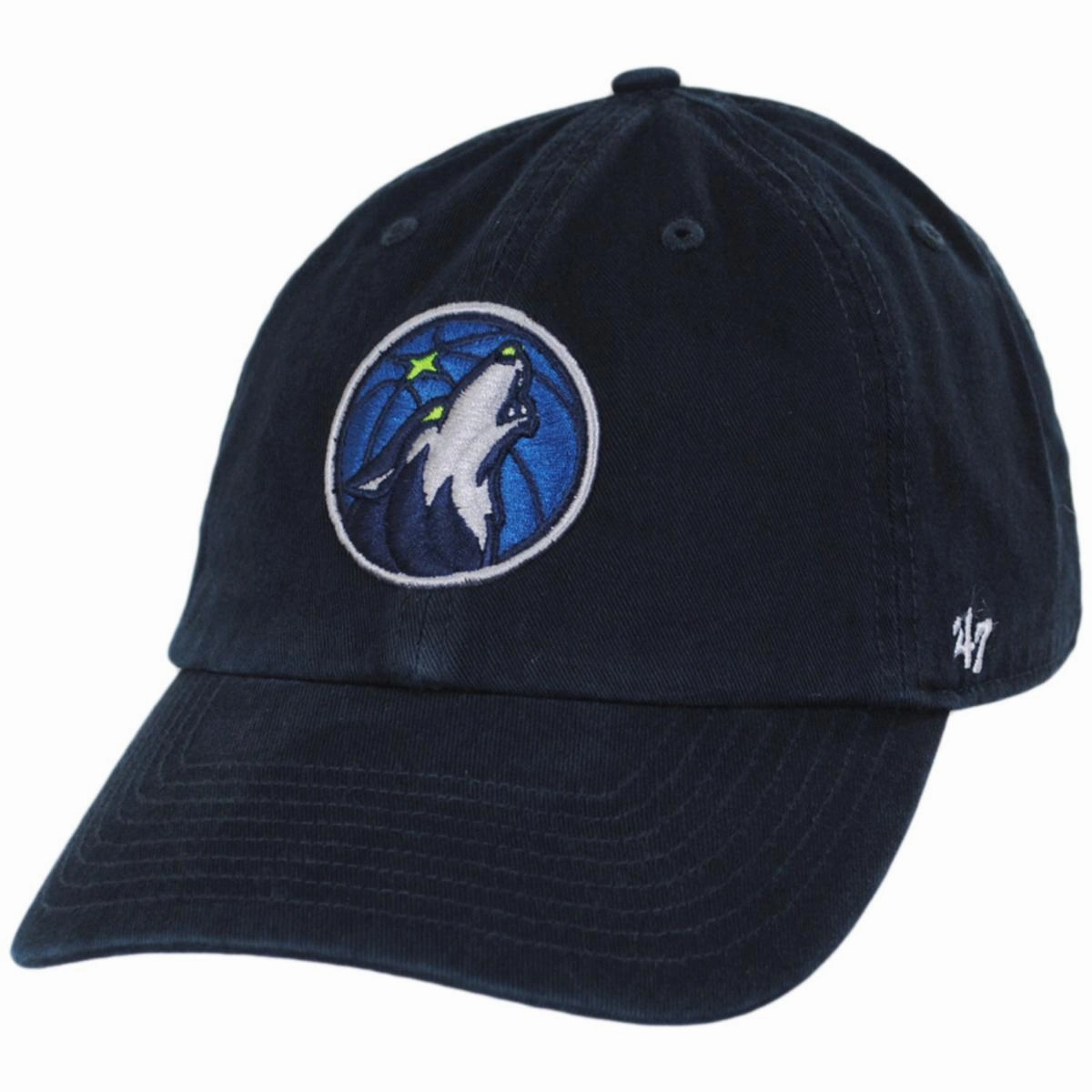 Minnesota Timberwolves NBA Clean Up Strapback Baseball Cap Dad Hat