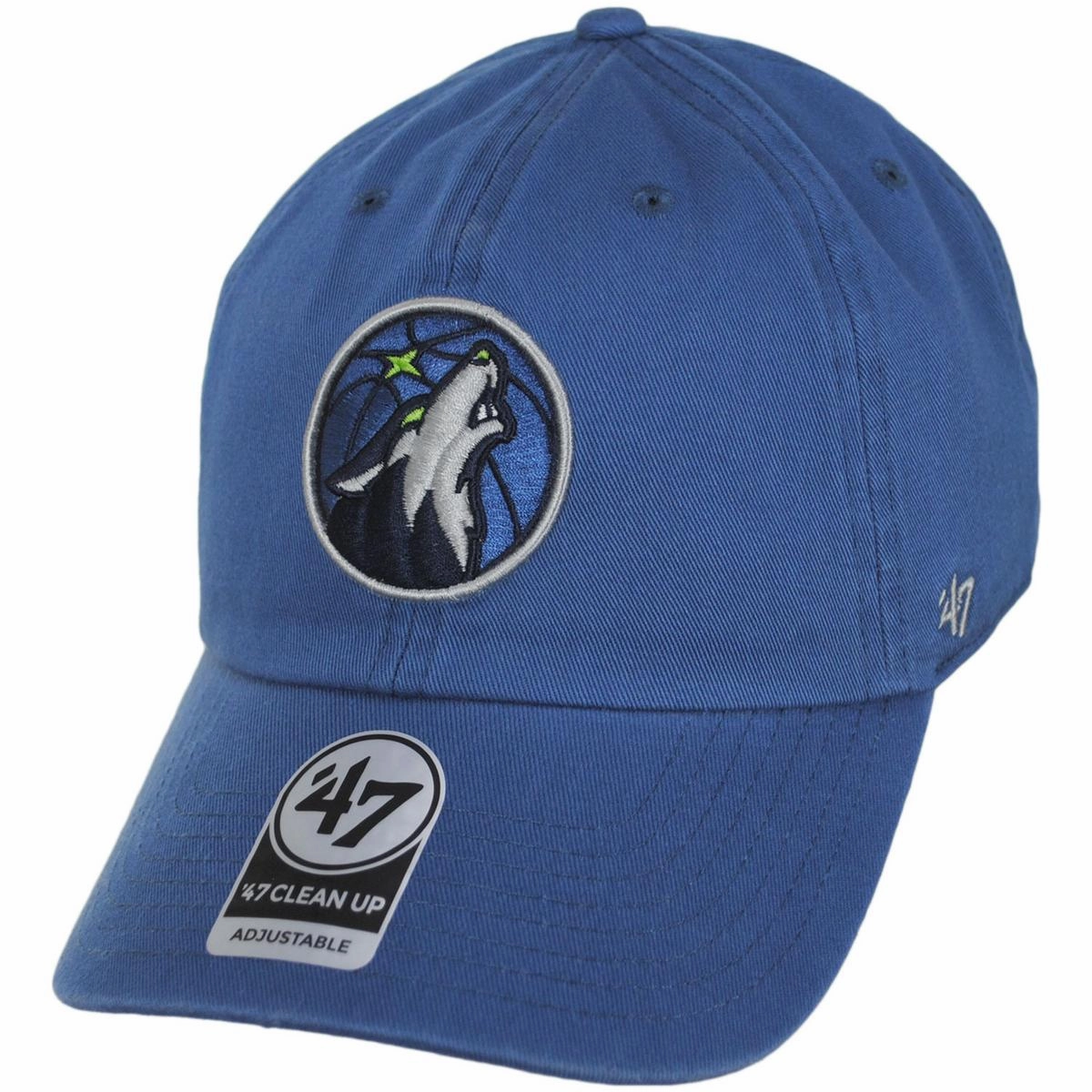 Minnesota Timberwolves NBA Clean Up Strapback Baseball Cap Dad Hat