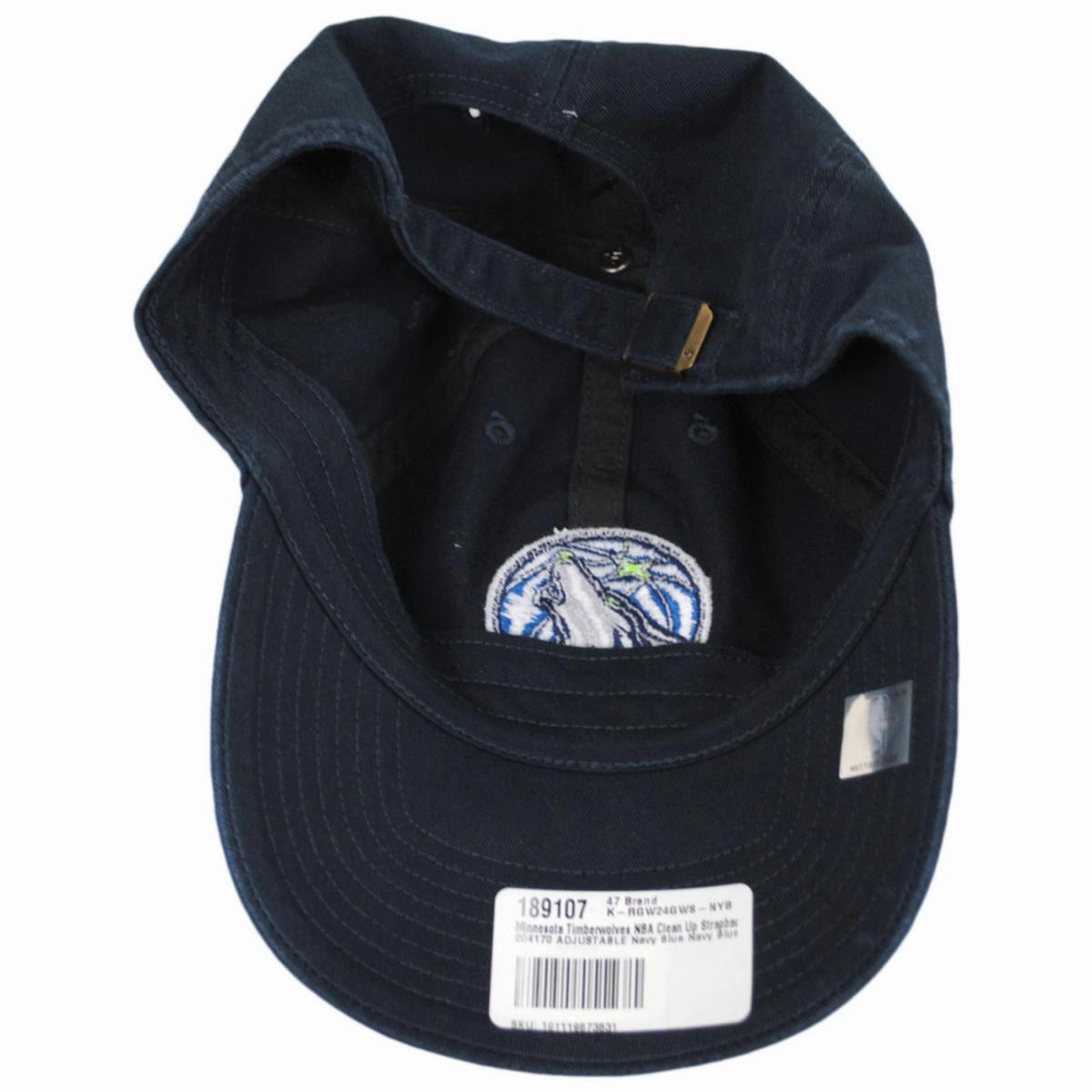 Minnesota Timberwolves NBA Clean Up Strapback Baseball Cap Dad Hat