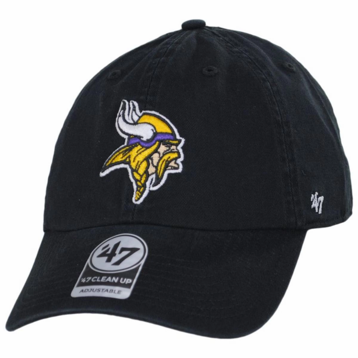 Minnesota Vikings NFL Clean Up Strapback Baseball Cap Dad Hat