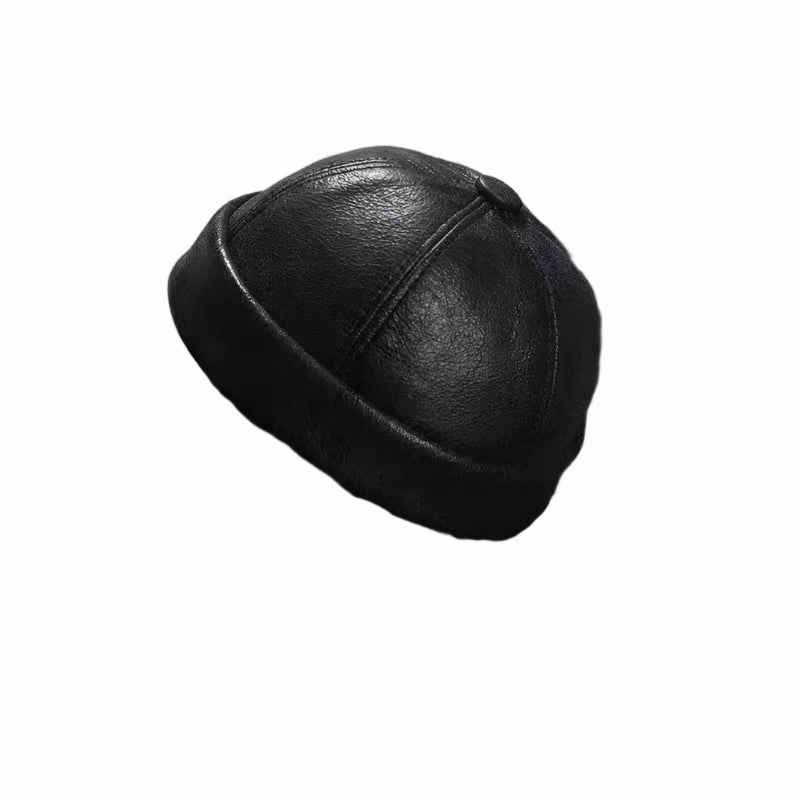 Minsk Vintage Genuine Leather Docker Cap
