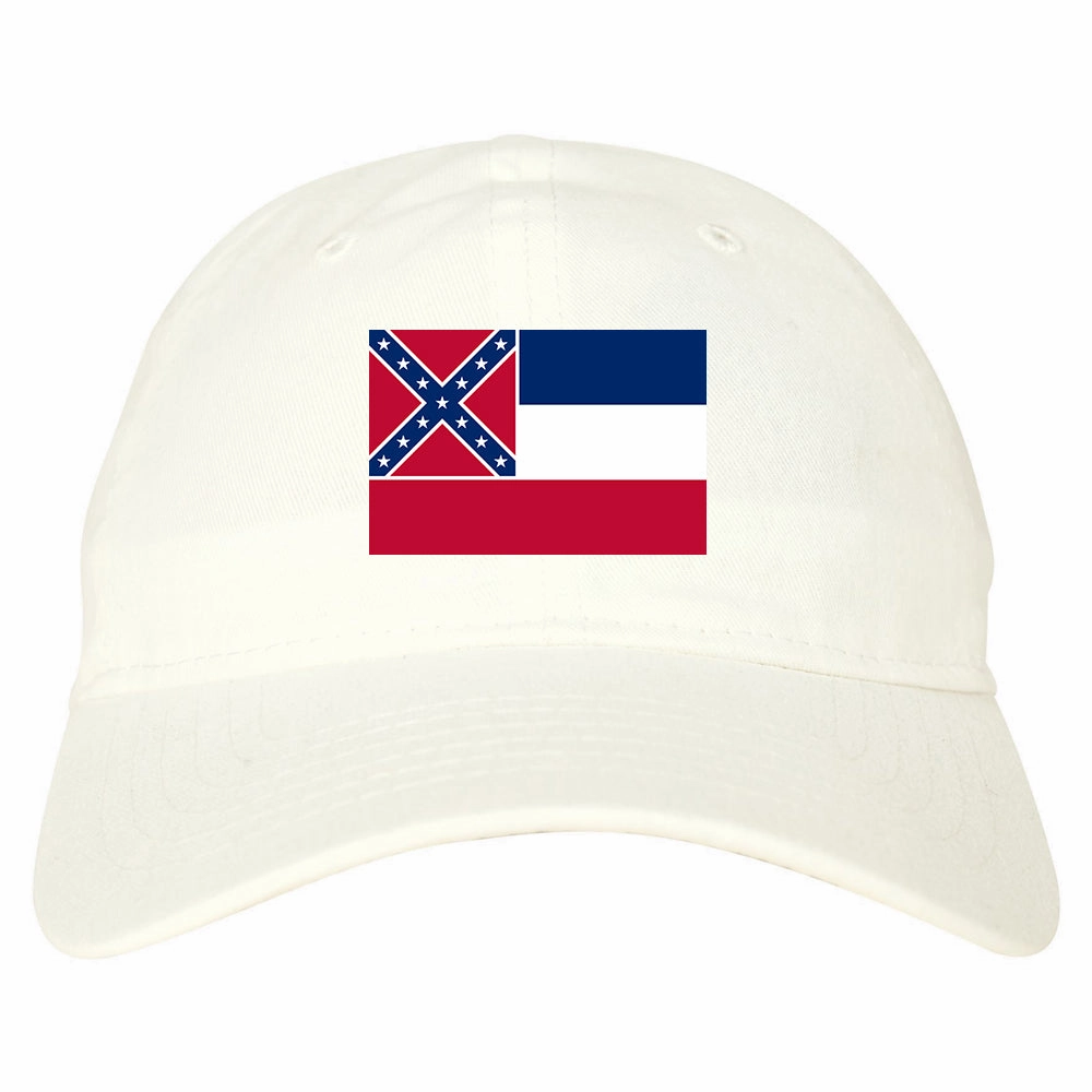 Mississippi State Flag MS Chest Mens Dad Hat