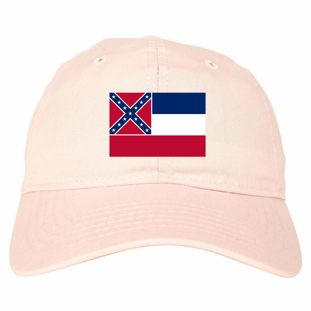 Mississippi State Flag MS Chest Mens Dad Hat