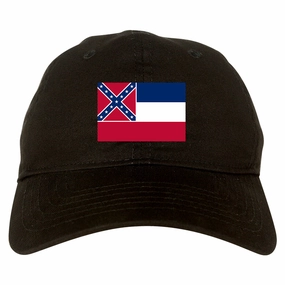 Mississippi State Flag MS Chest Mens Dad Hat