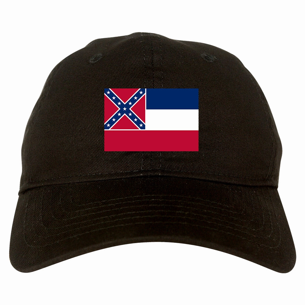 Mississippi State Flag MS Chest Mens Dad Hat