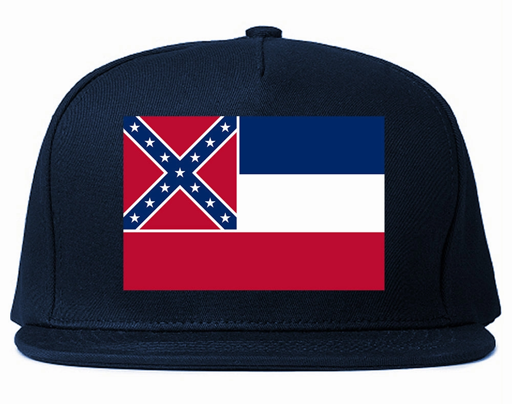 Mississippi State Flag MS Chest Mens Snapback Hat