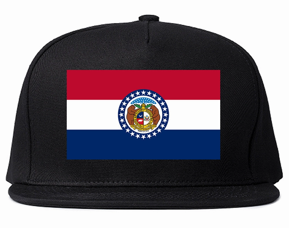 Missouri State Flag MO Chest Mens Snapback Hat