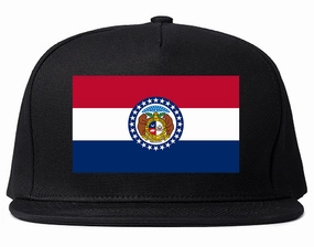 Missouri State Flag MO Chest Mens Snapback Hat