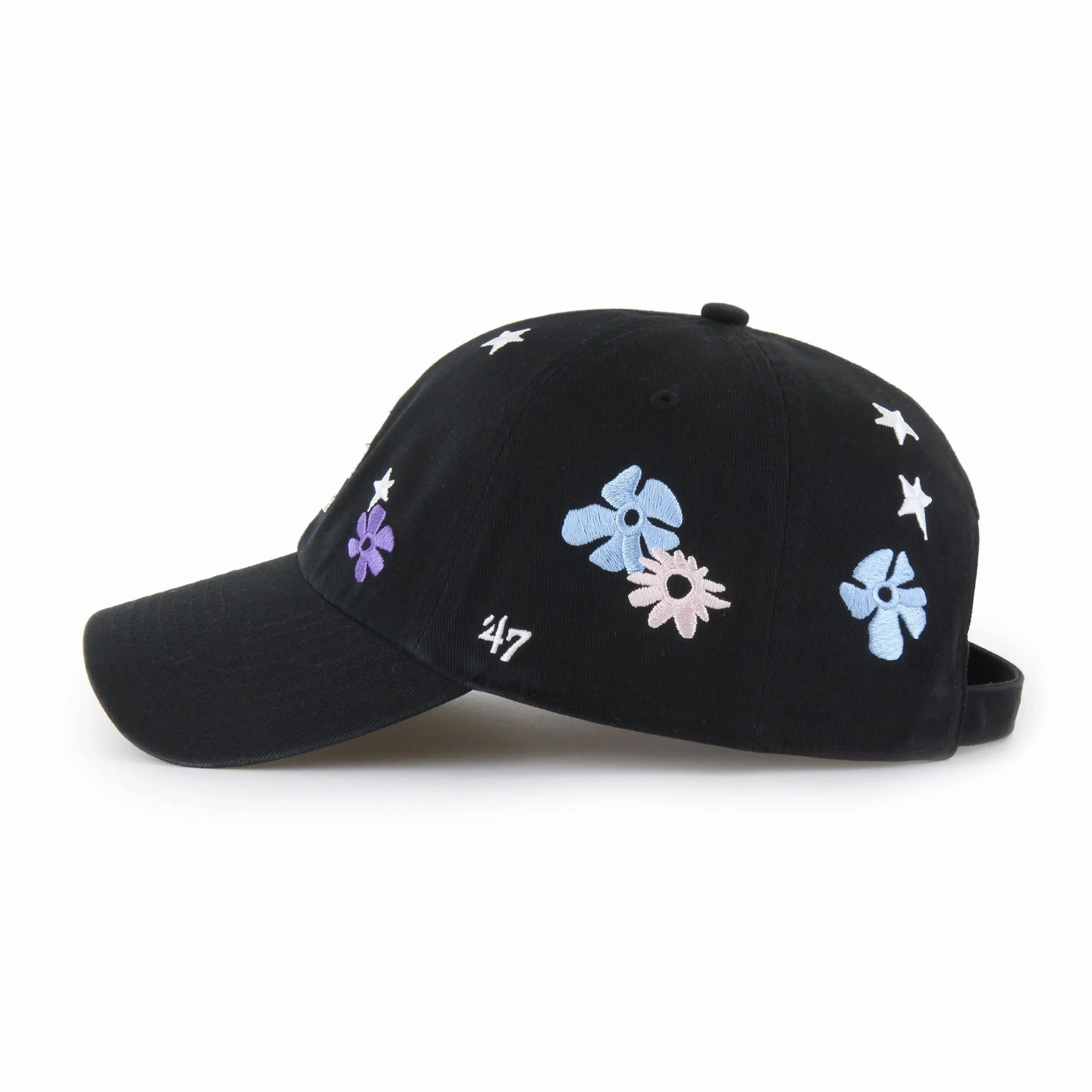 MLB LOS ANGELES DODGERS FLORA 47 CLEAN UP BLACK CAP