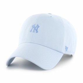 MLB NEW YORK YANKEES FOUNDATION 47 CLEAN UP ICE BLUE CAP