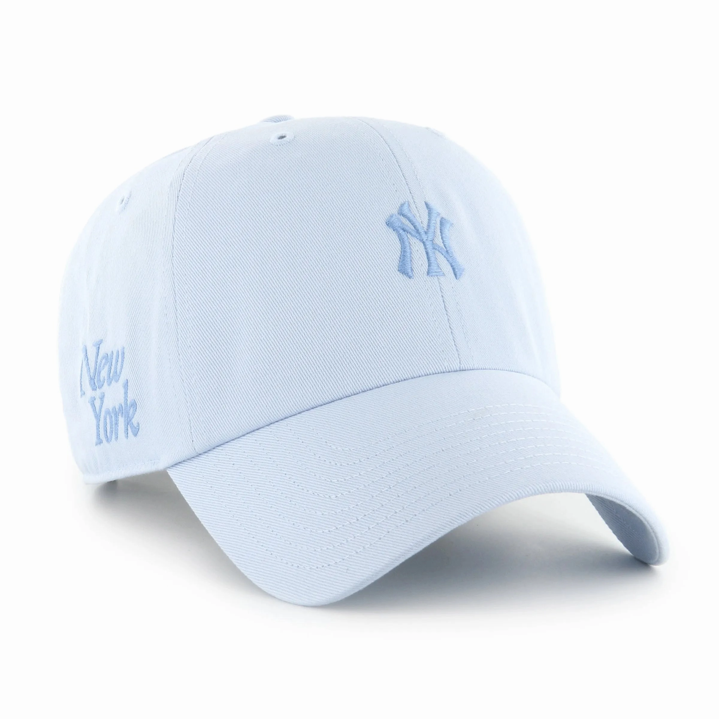 MLB NEW YORK YANKEES FOUNDATION 47 CLEAN UP ICE BLUE CAP