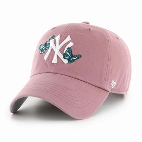 MLB NEW YORK YANKEES ICON ALT 47 CLEAN UP PINK CAP