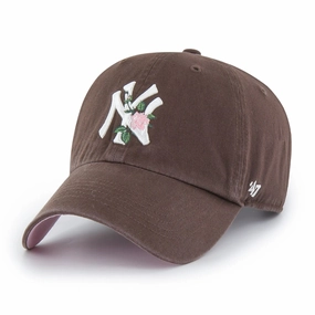 MLB NEW YORK YANKEES THORN '47 CLEAN UP BROWN CAP