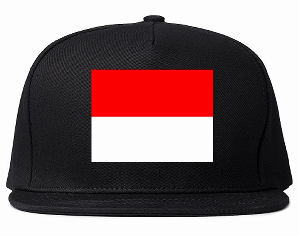 Monaco Flag Country Printed Snapback Hat Cap