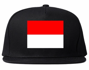 Monaco Flag Country Printed Snapback Hat Cap