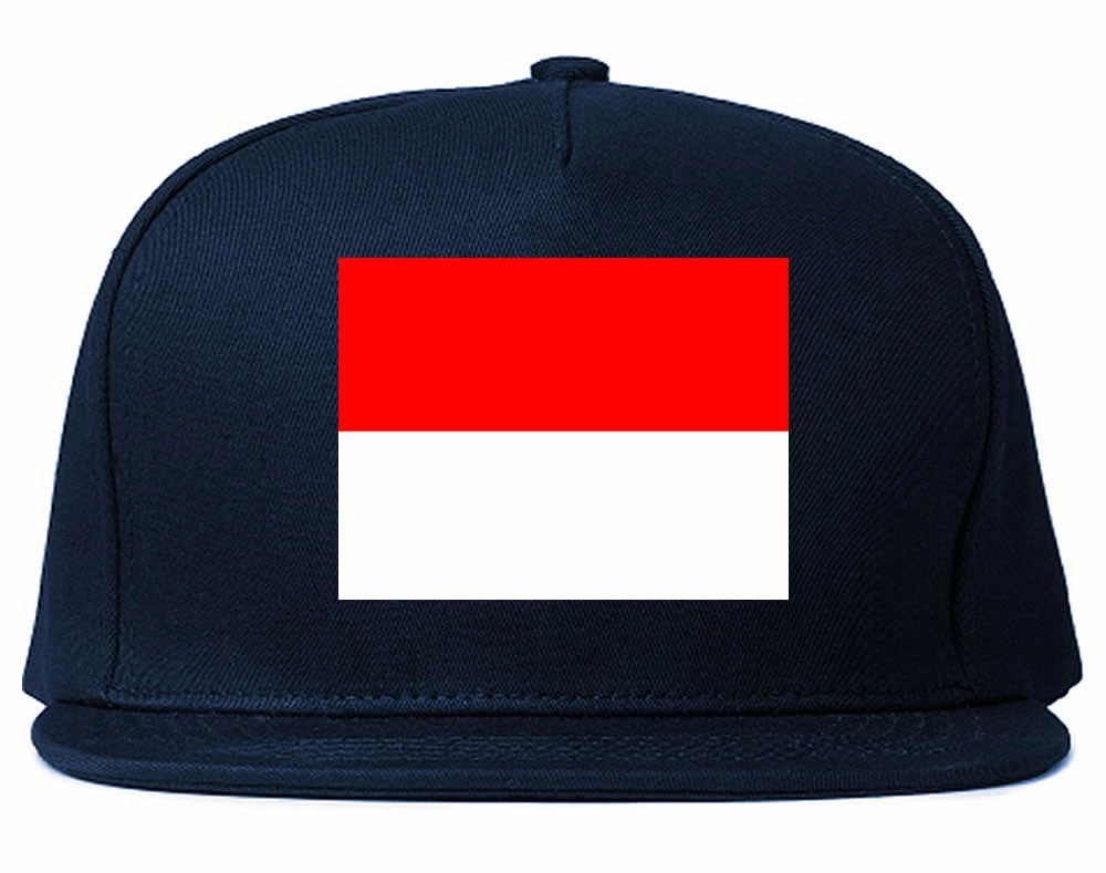 Monaco Flag Country Printed Snapback Hat Cap