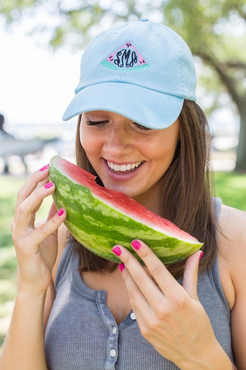 Monogrammed Watermelon Hat