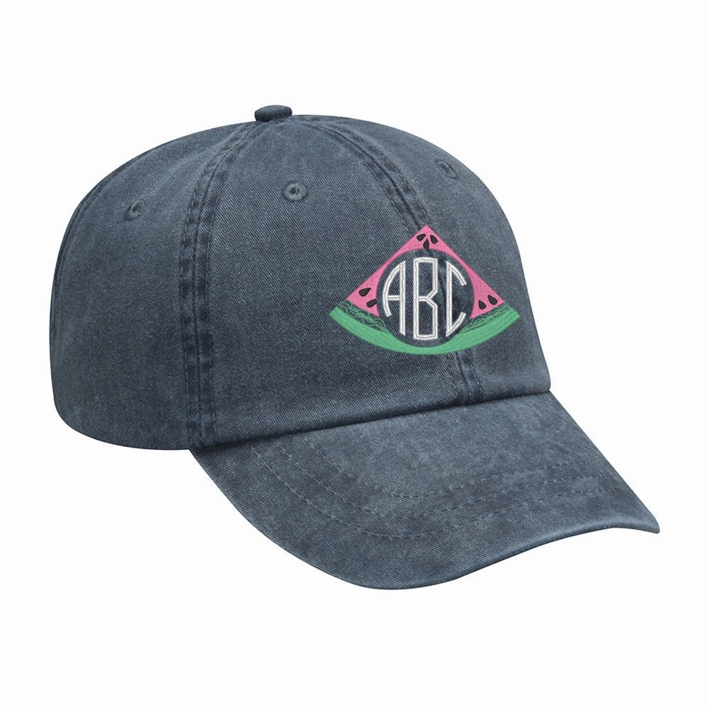 Monogrammed Watermelon Hat