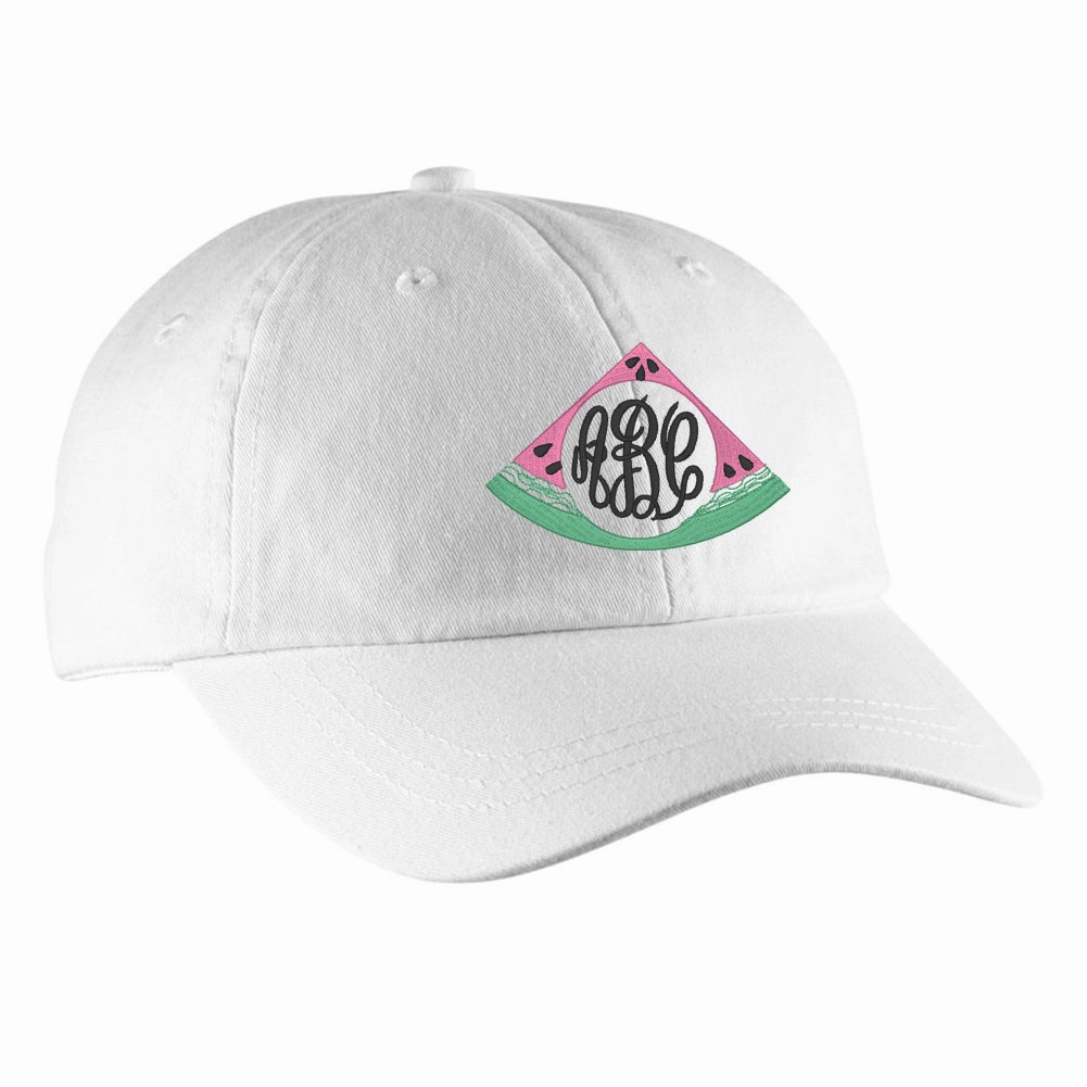 Monogrammed Watermelon Hat