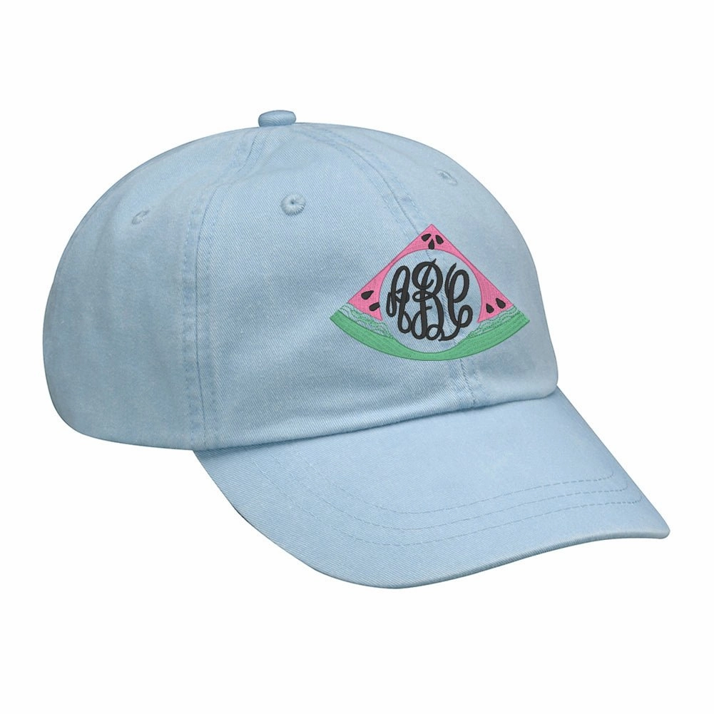 Monogrammed Watermelon Hat