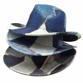 Montana Denim Patchwork Cowboy Hat