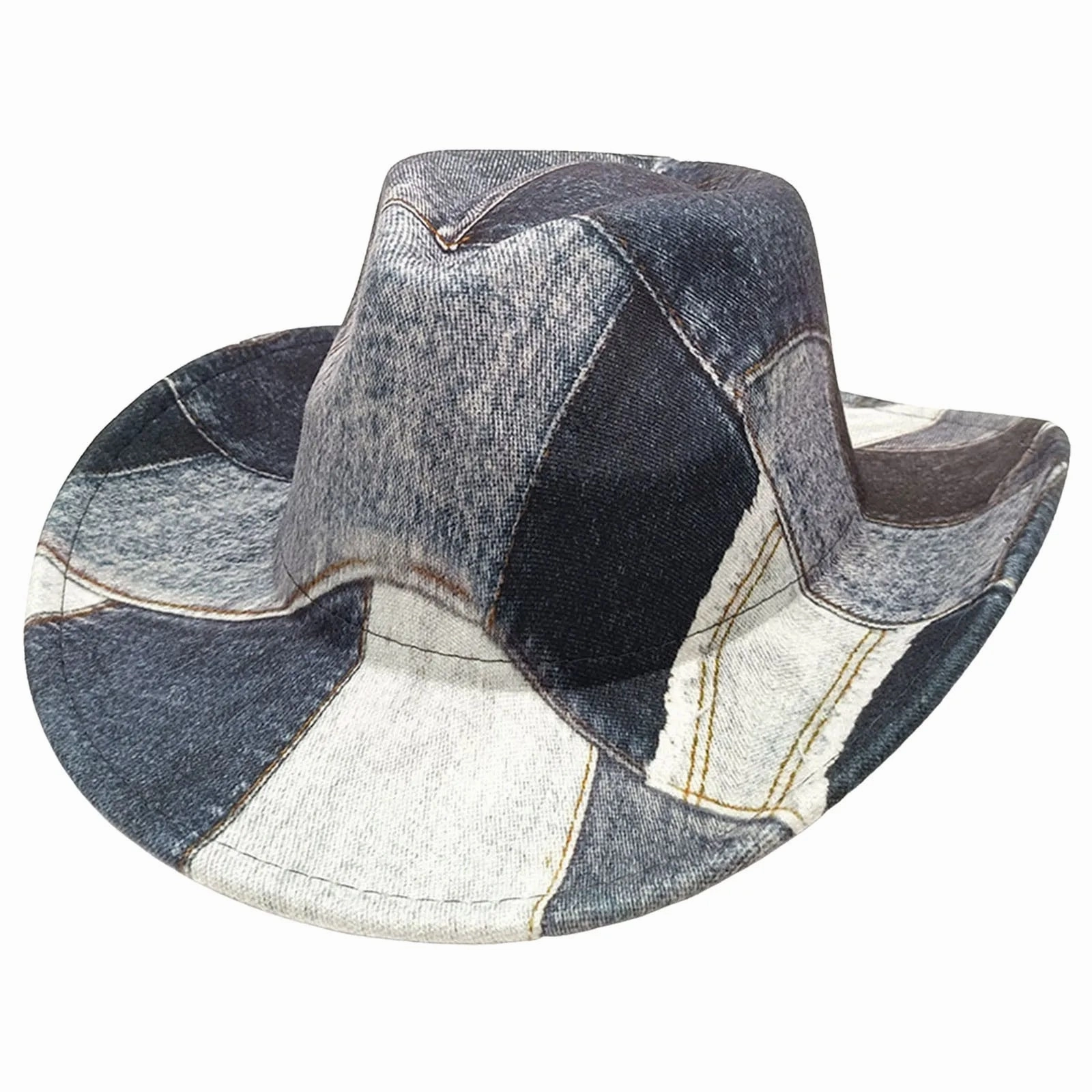 Montana Denim Patchwork Cowboy Hat