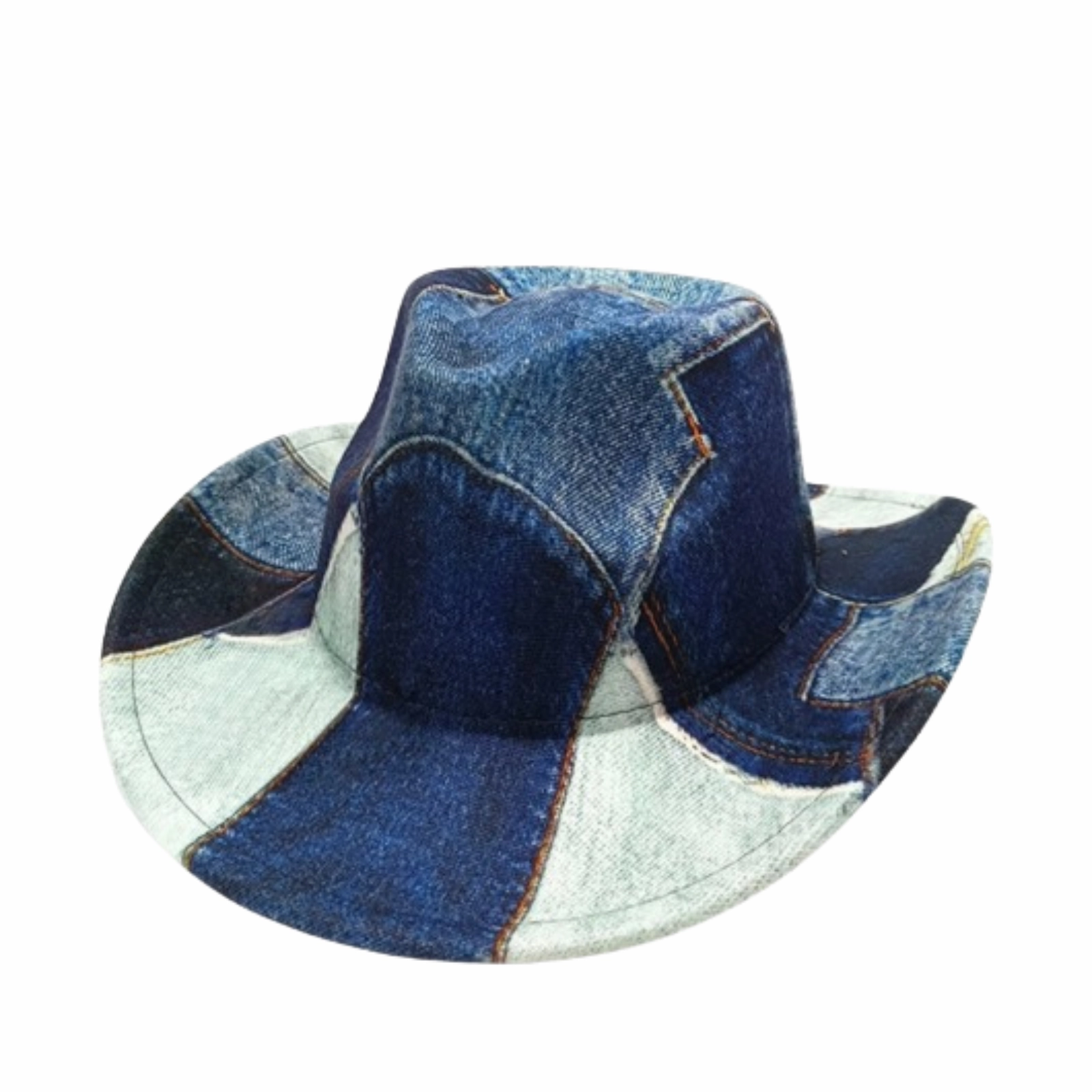 Montana Denim Patchwork Cowboy Hat
