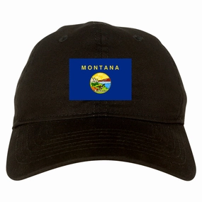 Montana State Flag MT Chest Mens Dad Hat