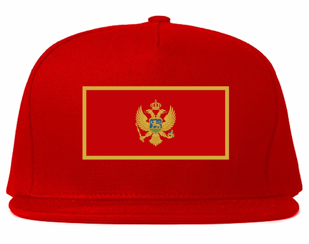 Montenegro Flag Country Printed Snapback Hat Cap