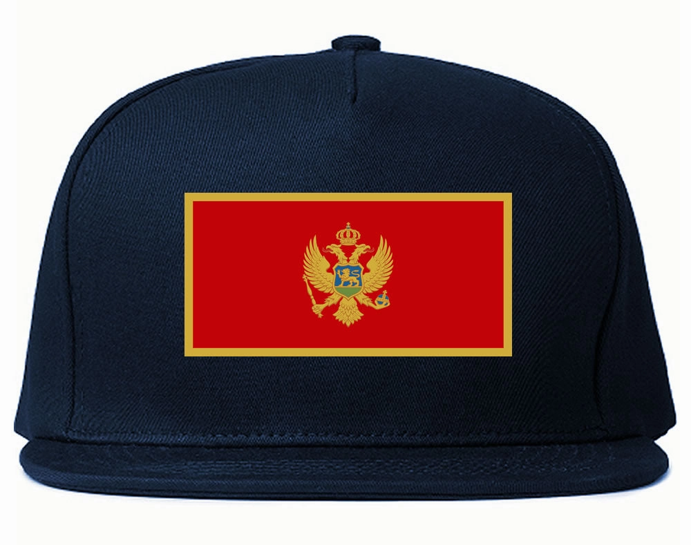 Montenegro Flag Country Printed Snapback Hat Cap