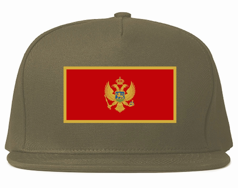 Montenegro Flag Country Printed Snapback Hat Cap