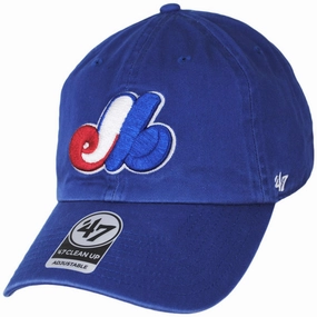 Montreal Expos MLB Cooperstown Clean Up Strapback Baseball Cap Dad Hat