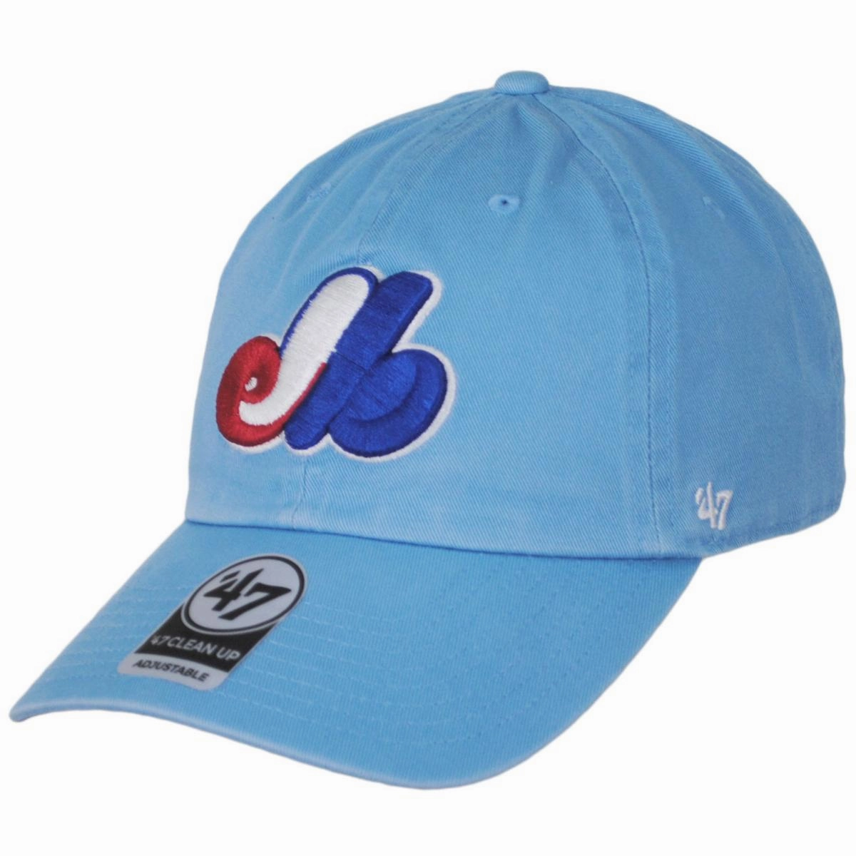 Montreal Expos MLB Cooperstown Clean Up Strapback Baseball Cap Dad Hat