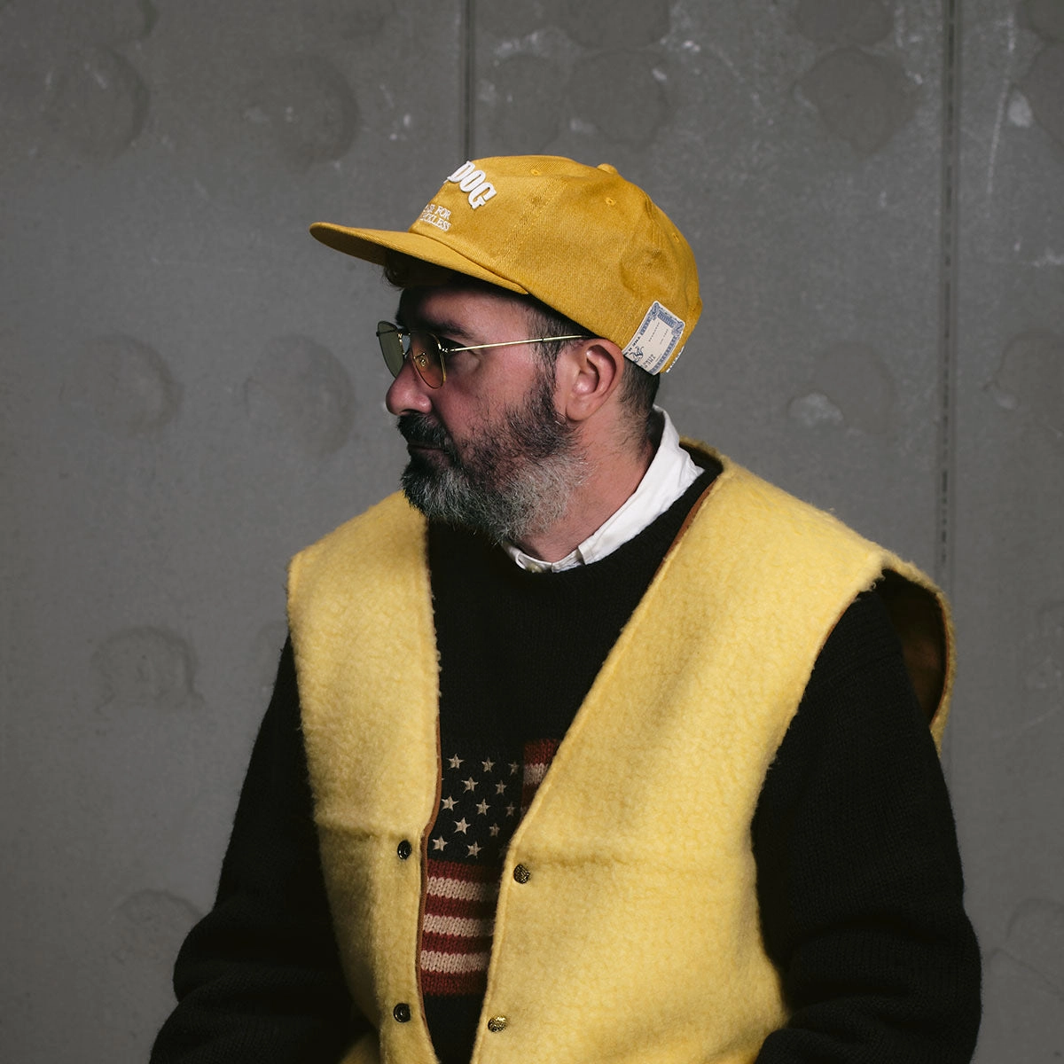 MOTOR CYCLE CAP - Yellow