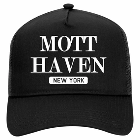 Mott Haven New York Retro Adult 5 Panel Mesh Trucker Hat