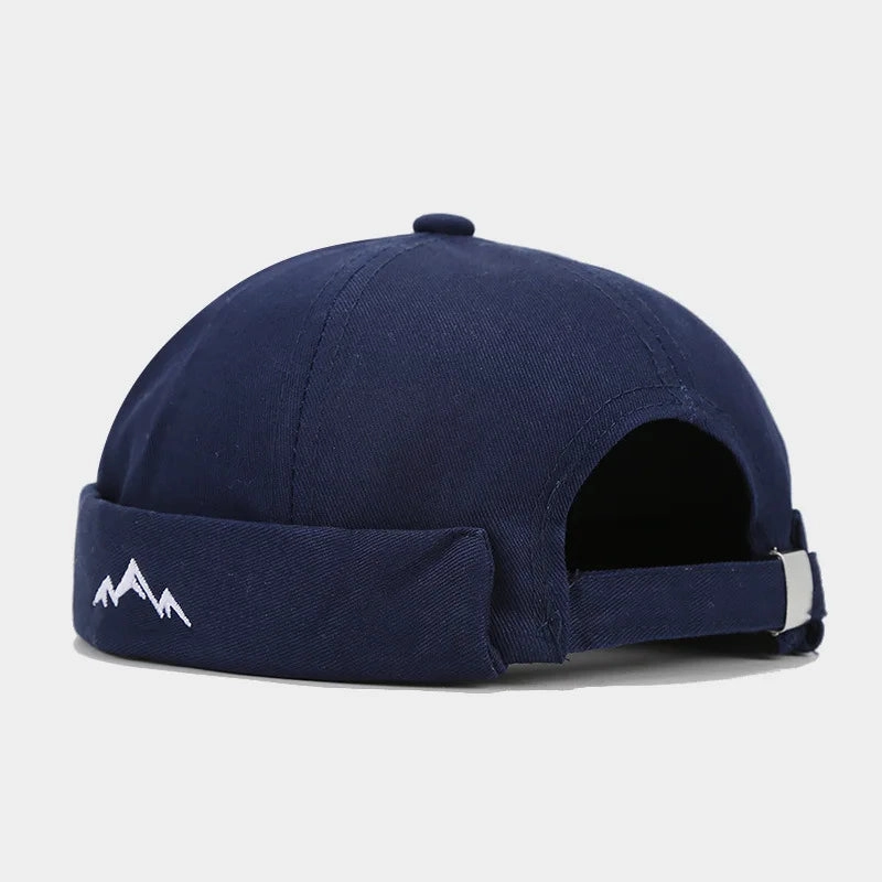 Mountain Silhouette Cotton Docker Cap
