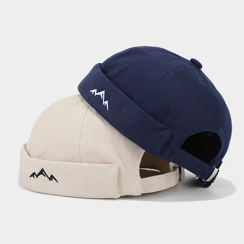 Mountain Silhouette Cotton Docker Cap