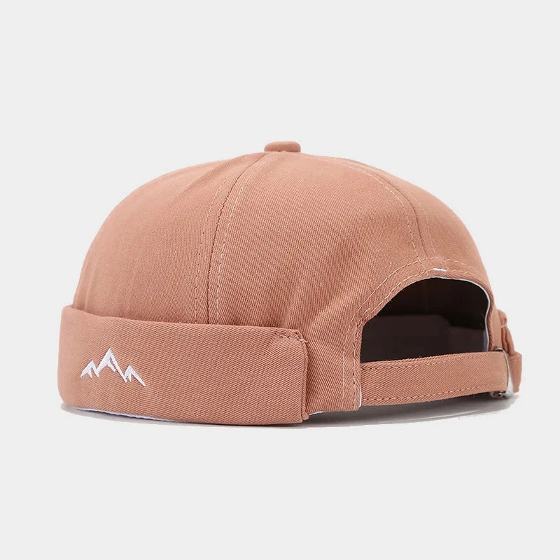 Mountain Silhouette Cotton Docker Cap