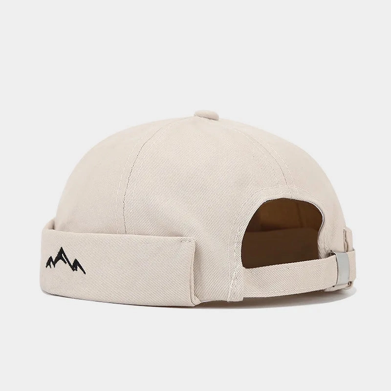 Mountain Silhouette Cotton Docker Cap
