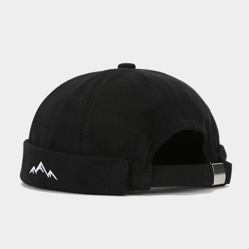 Mountain Silhouette Cotton Docker Cap