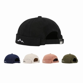 Mountain Silhouette Cotton Docker Cap