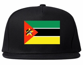 Mozambique Flag Country Printed Snapback Hat Cap