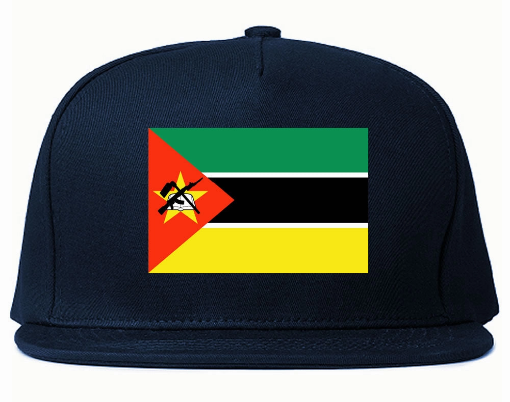 Mozambique Flag Country Printed Snapback Hat Cap