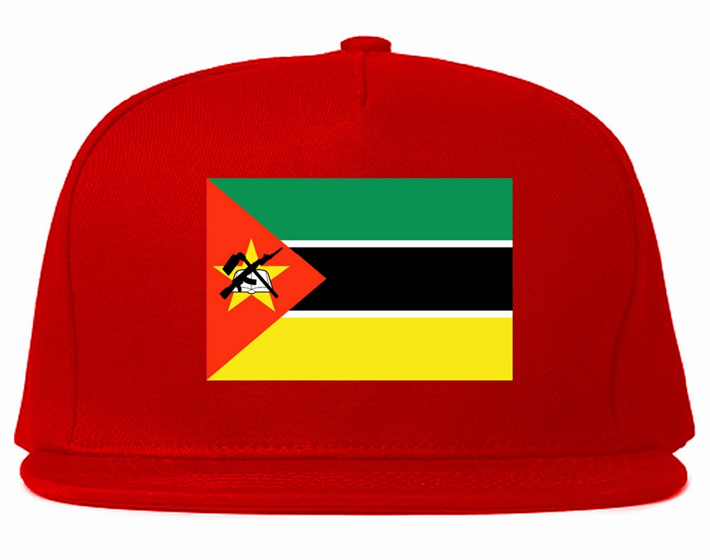 Mozambique Flag Country Printed Snapback Hat Cap