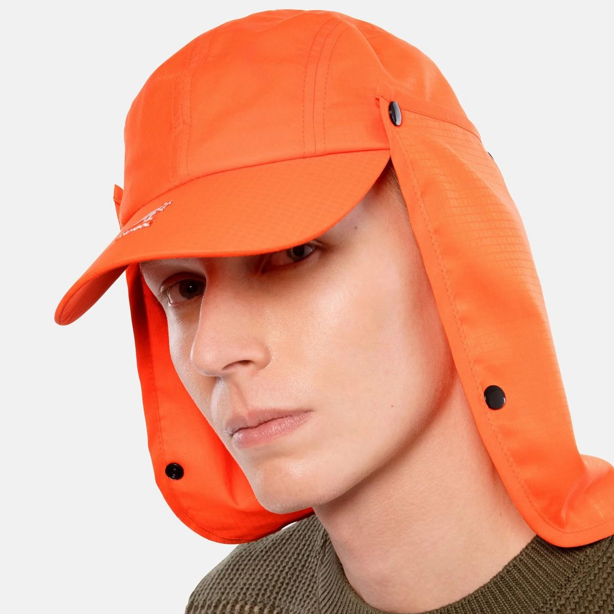Multi-Utility Neck-Flap Mask Strapback Baseball Cap